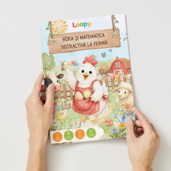 loopy - nora si matematica viata la ferma, 100 fise printabile pentru copii